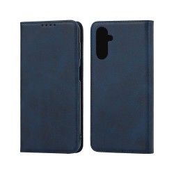 Leather Flip Cover with Internal Pocket For Samsung Galaxy A15 4G/A15 5G Blue Leather Flip Cover with Internal Pocket For Samsung Galaxy A15 4G/A15 5G Blue